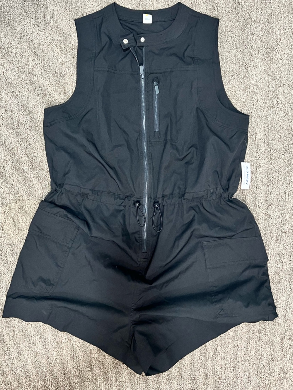 Old Navy Black Sleeveless Utility Romper